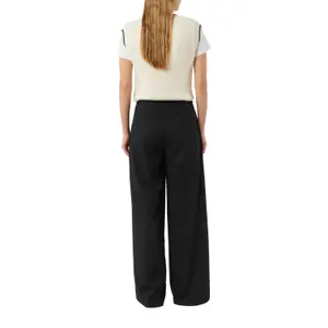 High-Waisted Trouser with Tie Belt and Drawstring for Women COMMA image-5