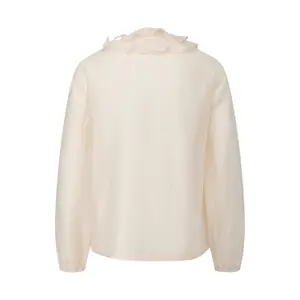 Women's V-Neck Lyocell Blouse with Ruffles COMMA image-1