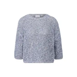 Women's Ribbed Crew Neck Sweater COMMA image-0