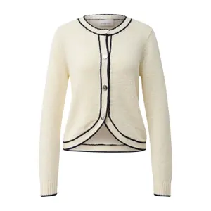 Women's Cotton Ribbon Yarn Marine Cardigan COMMA image-0