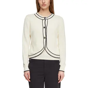Women's Cotton Ribbon Yarn Marine Cardigan COMMA image-2