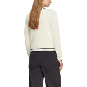 Women's Cotton Ribbon Yarn Marine Cardigan COMMA image-5