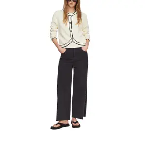 Women's Cotton Ribbon Yarn Marine Cardigan COMMA image-6
