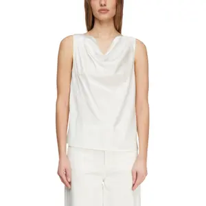 Satin Cowl Neck Pleated Top Women's COMMA image-2