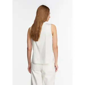 Satin Cowl Neck Pleated Top Women's COMMA image-4