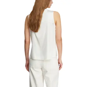 Satin Cowl Neck Pleated Top Women's COMMA image-5