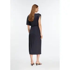 Women's Satin Off-Shoulder Midi Dress COMMA image-4