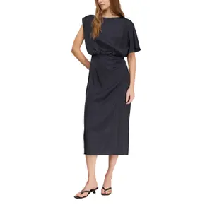 Women's Satin Off-Shoulder Midi Dress COMMA image-6