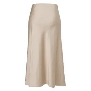 Women's Fluid Satin Midi Skirt with Elastic Waist COMMA image-1