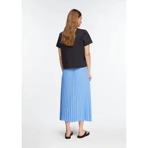 Women's Pleated Chiffon Midi Skirt with Drawstring COMMA image-4