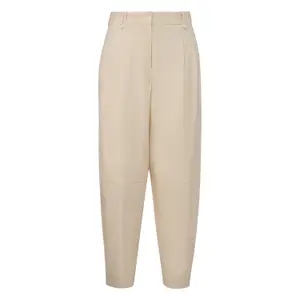 Modern Ankle Length Flattering High-Waisted Trousers for Women COMMA image-0