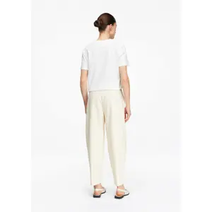 Modern Ankle Length Flattering High-Waisted Trousers for Women COMMA image-4