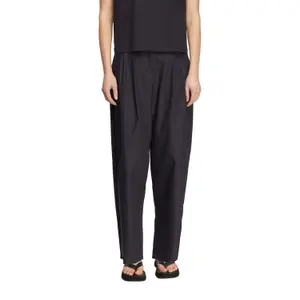Modern Ankle Length Flattering High-Waisted Trousers for Women COMMA image-2