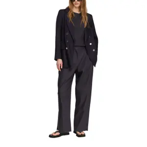 Modern Ankle Length Flattering High-Waisted Trousers for Women COMMA image-6