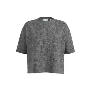 Women's Short Sleeve Marl Knit Crew Neck COMMA image-0