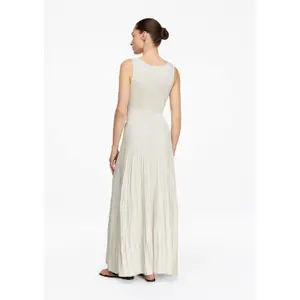 Long Glitter Knit Dress with Pleated Skirt Women COMMA image-4
