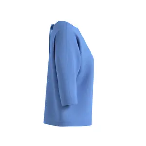 Women's Round Neck Sweater with Decorative Satin Ribbon COMMA image-3