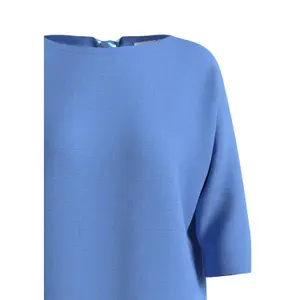 Women's Round Neck Sweater with Decorative Satin Ribbon COMMA image-4