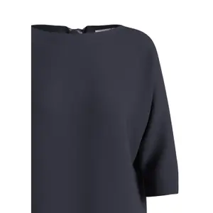 Women's Round Neck Sweater with Decorative Satin Ribbon COMMA image-4