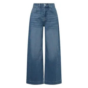 Women’s Wide Leg Jeans with Side Panel COMMA image-0