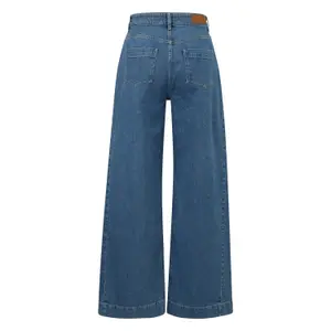 Women’s Wide Leg Jeans with Side Panel COMMA image-1