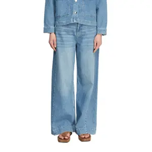 Women’s Wide Leg Jeans with Side Panel COMMA image-2