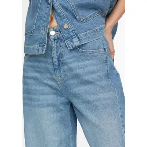 Women’s Wide Leg Jeans with Side Panel COMMA image-3