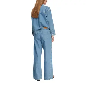 Women’s Wide Leg Jeans with Side Panel COMMA image-5