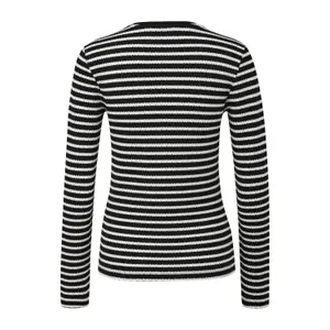 Striped Polo with Button Placket Women COMMA image-1