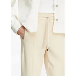 Women's Mid-Rise Scuba Trousers COMMA image-3