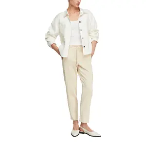 Women's Mid-Rise Scuba Trousers COMMA image-6