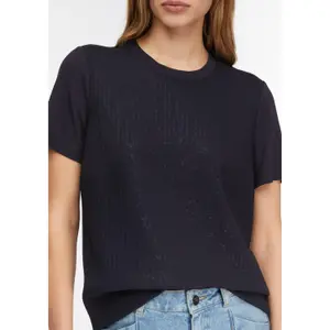 Sequin Insert T-Shirt for Women COMMA image-3