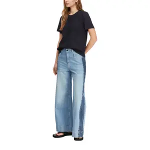 Sequin Insert T-Shirt for Women COMMA image-6
