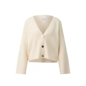 Modern Milanese V-Neck Cardigan with Signature Buttons Women COMMA image-0