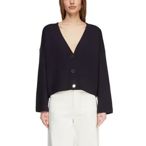 Modern Milanese V-Neck Cardigan with Signature Buttons Women COMMA image-2