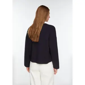 Modern Milanese V-Neck Cardigan with Signature Buttons Women COMMA image-4