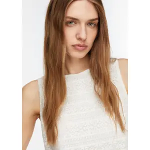 Delicate Lace Button Vest for Women COMMA image-3