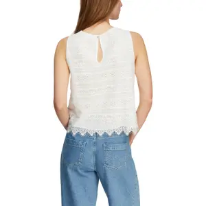 Delicate Lace Button Vest for Women COMMA image-5