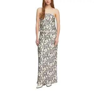 Sparkly Sequin Long Skirt with Elastic Waist Women's COMMA image-2