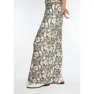 Sparkly Sequin Long Skirt with Elastic Waist Women's COMMA image-3
