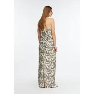 Sparkly Sequin Long Skirt with Elastic Waist Women's COMMA image-4