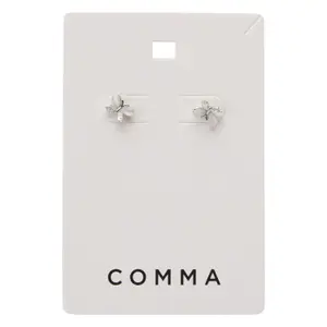 Silver-Plated Brass Butterfly Earrings for Women COMMA Fashion image-3