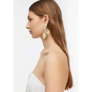 Floral Design Earrings for Women COMMA Fashion image-2