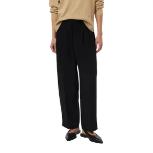 Women's Relaxed Fit Pleated Trousers COMMA image-2