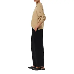 Women's Relaxed Fit Pleated Trousers COMMA image-6
