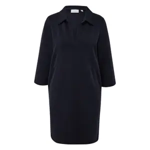 Fluid Polo Dress with Side Pockets Women COMMA image-0