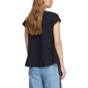 Sleeveless V-neck Blouse with Ties for Women COMMA image-5