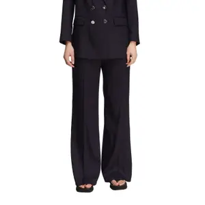 High-Waisted Wide-Leg Trousers for Women COMMA Marlene image-2