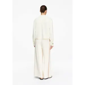 Wide Leg Contrast Stripe Trousers Women COMMA image-4
