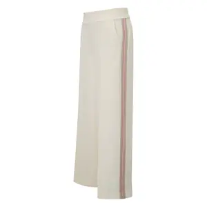 Wide Leg Contrast Stripe Trousers Women COMMA image-6